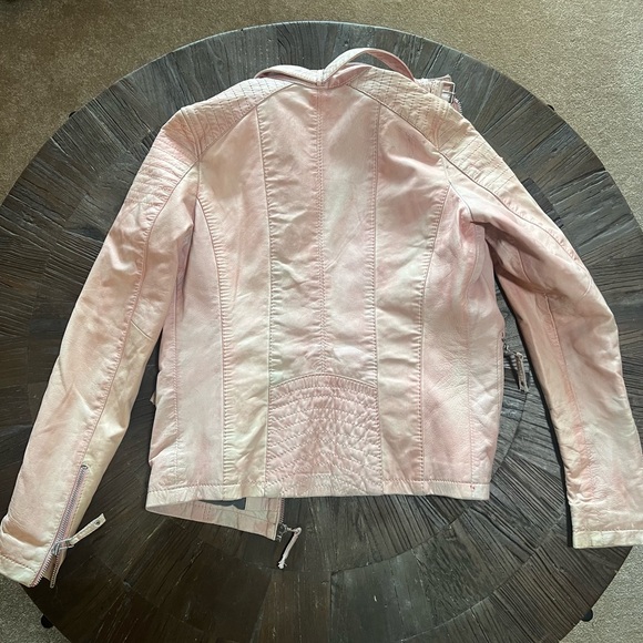 Pink leather jacket - Picture 4 of 5